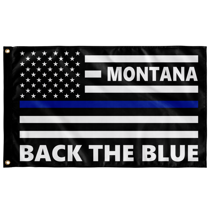 Personalized Back the Blue Flag - RM1