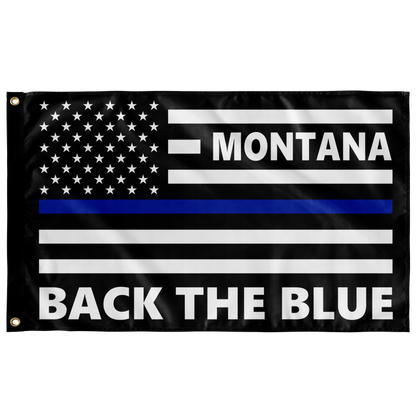 Personalized Back the Blue Flag - RM1