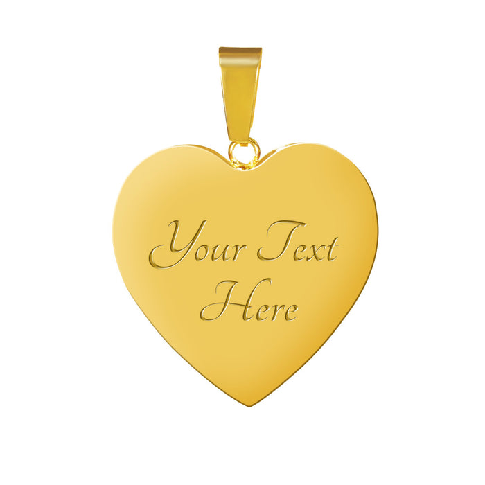 Heart Pendant Gold Bangle / Yes