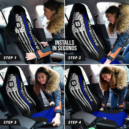 Personalized Car Seat Covers - Flag - DM2