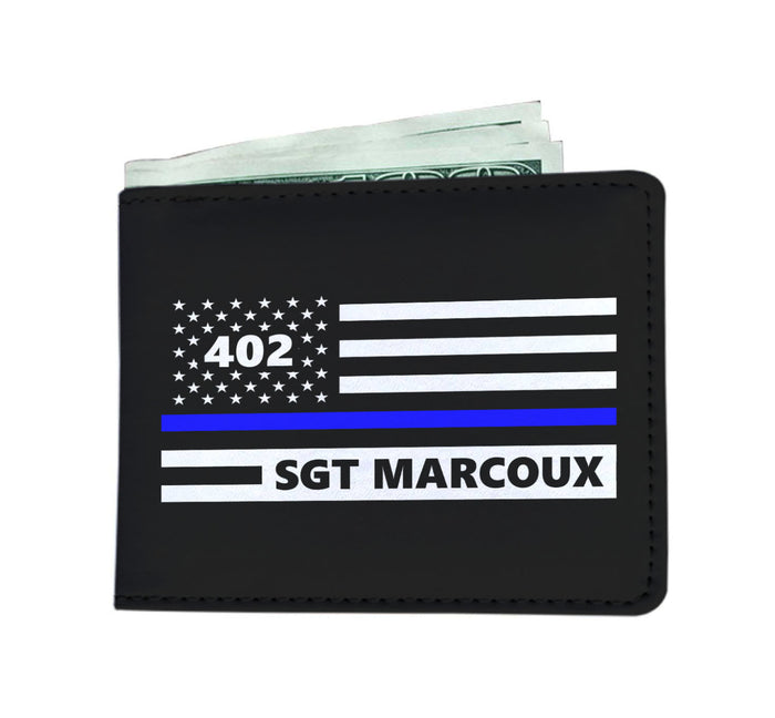 Personalized Men's Wallet - Flag - NL4