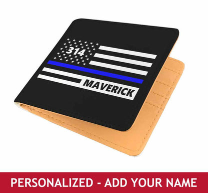 Personalized Men's Wallet - Flag