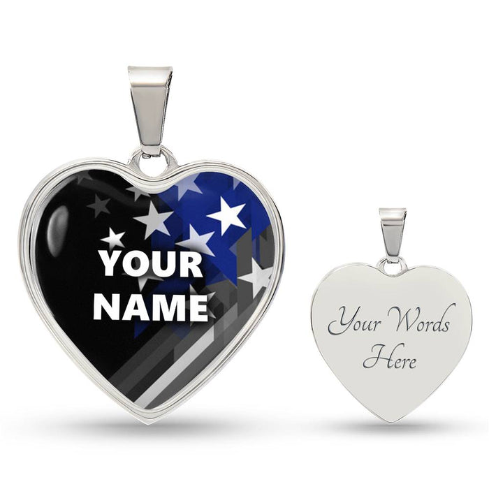 Personalized Necklace - Circle Pendant - BR1