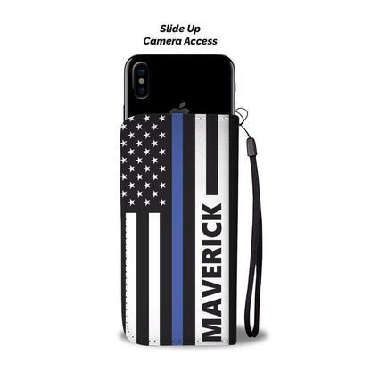 Personalized Phone Case Wallet - Flag