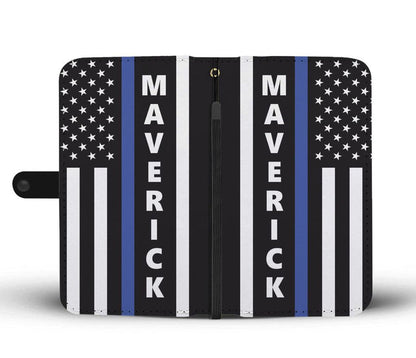 Personalized Phone Case Wallet - Flag