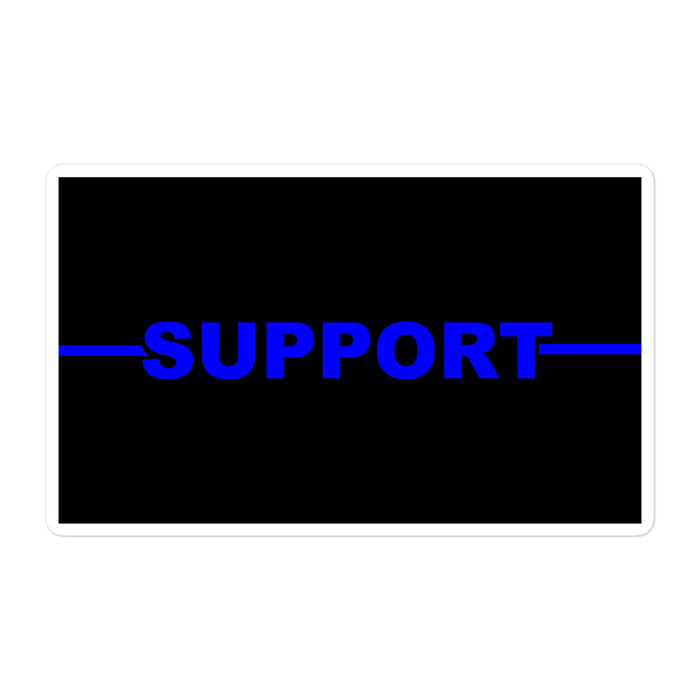 Personalized Sticker - Blue Line Name - EM1