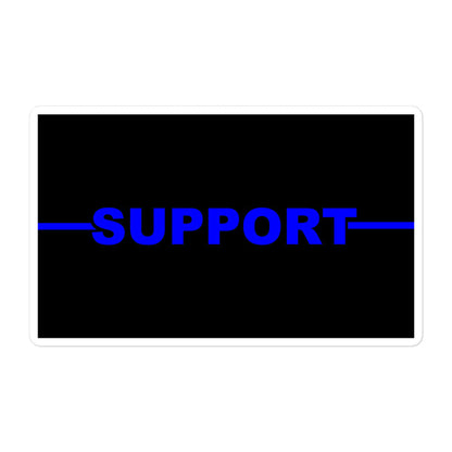 Personalized Sticker - Blue Line Name - EM1