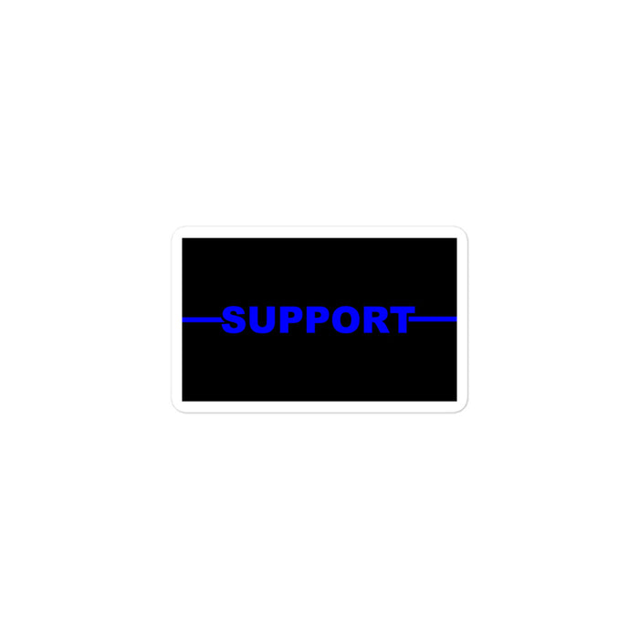 Personalized Sticker - Blue Line Name - EM1