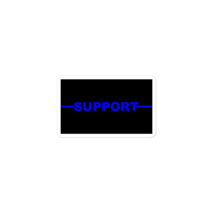 Personalized Sticker - Blue Line Name - EM1