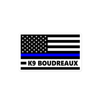 Personalized Sticker - K9 Flag - GH6
