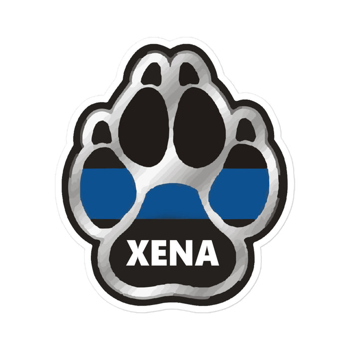 Personalized Sticker - K9 Paw - BS1