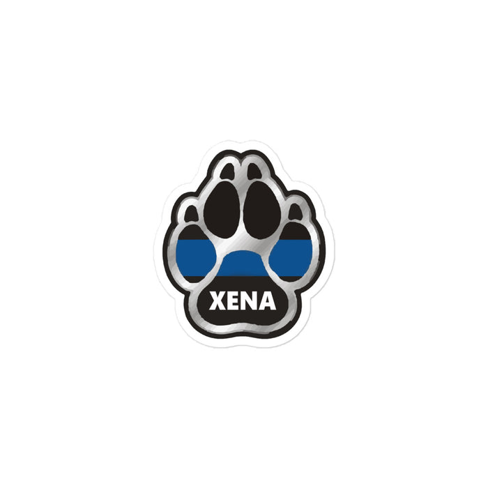 Personalized Sticker - K9 Paw - BS1