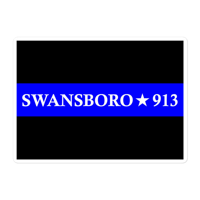 Personalized Sticker - Thin Blue Line - PM1