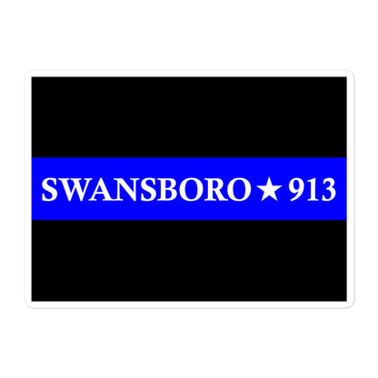 Personalized Sticker - Thin Blue Line - PM1