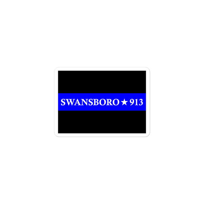 Personalized Sticker - Thin Blue Line - PM1