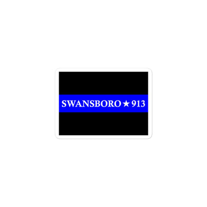 Personalized Sticker - Thin Blue Line - PM1