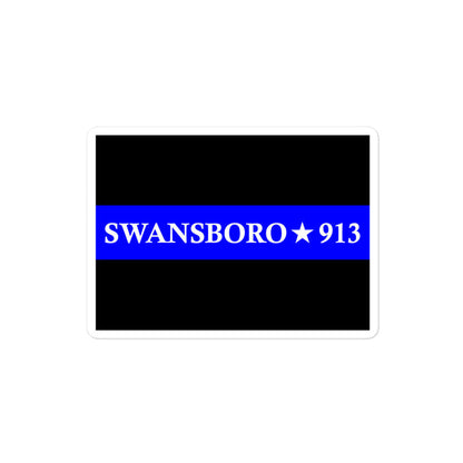 Personalized Sticker - Thin Blue Line - PM1