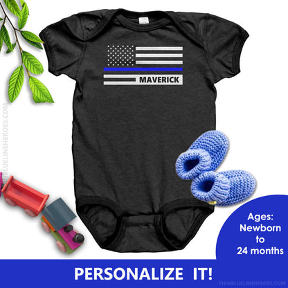 Personalized TBL Flag Onesie - Type 2