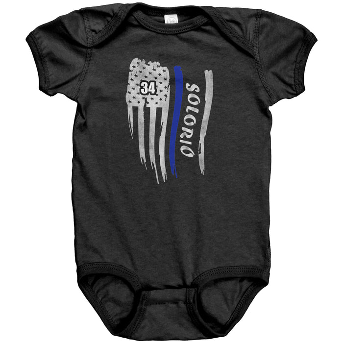 Personalized Thin Blue Line Flag Onesie - JS1