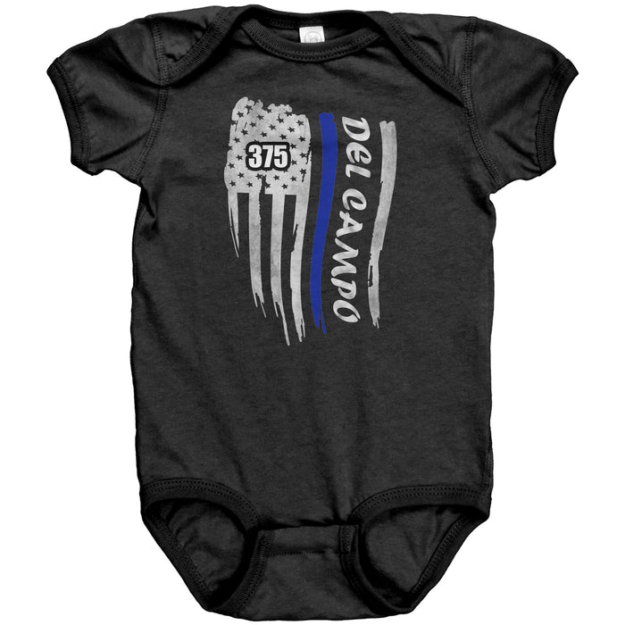 Personalized Thin Blue Line Flag Onesie - MG1