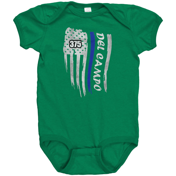 Personalized Thin Blue Line Flag Onesie - MG1