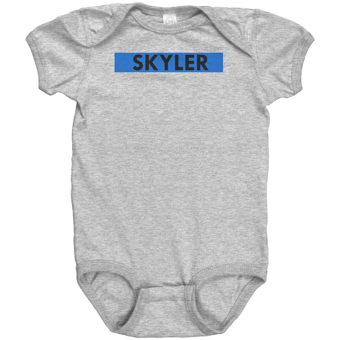 Personalized Thin Blue Line Onesie