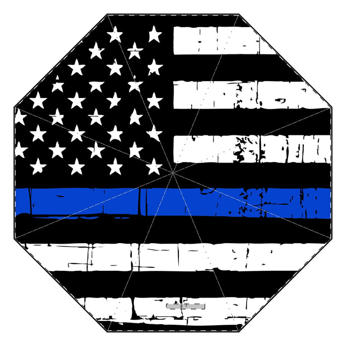 Personalized Thin Blue Line Umbrella - BN1 - 1-1