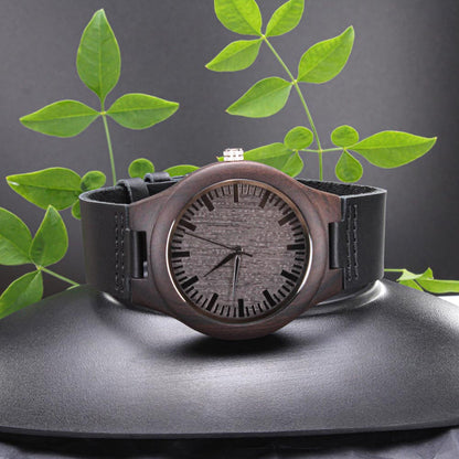 Personalized Wooden Watch - Engraved - BR1