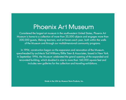 Phoenix Art Museum Side View Magnet on Card