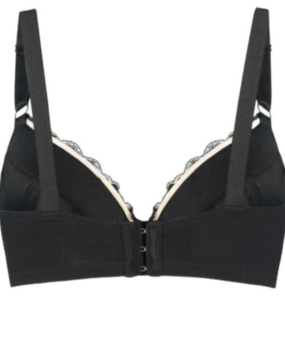 back view of Debbie Lace and Organic Cotton and Silk Latex-Free Bra
