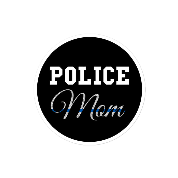 Police Mom - Thin Blue Line Sticker - DK1