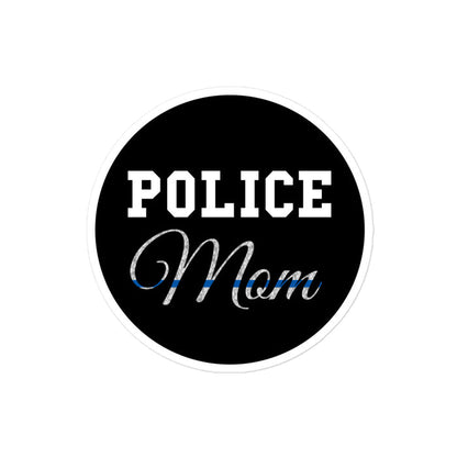 Police Mom - Thin Blue Line Sticker - DK1