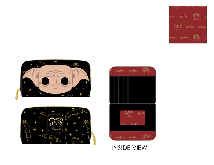 POP by Loungefly Harry Potter Dobby Head Ziparound Wallet