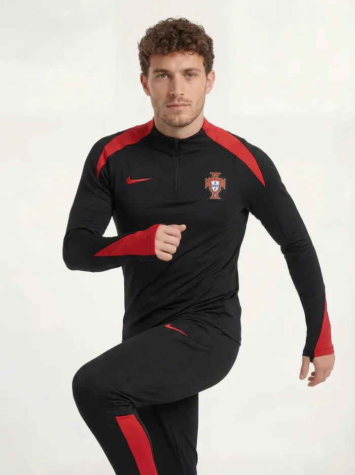 PORTUGAL BLACK AND RED TRACKSUIT