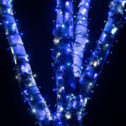 Pro Connect 40m 400 Blue & White Connectable String Lights Black Cable