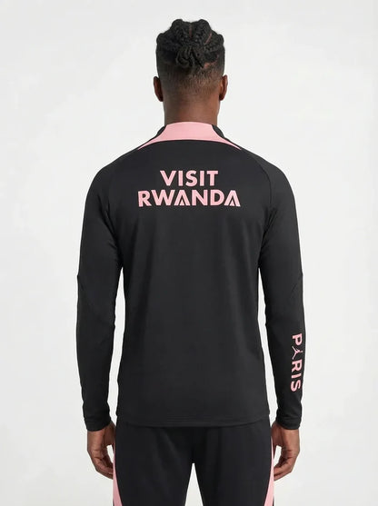 PSG BLACK AND PINK TRACKSUIT