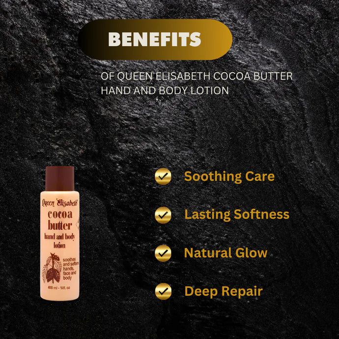 Queen Elisabeth Cocoa Butter Lotion 14 oz / 400 ml
