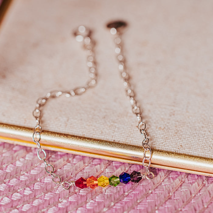 Rainbow Crystal Bracelet Salt and Sparkle