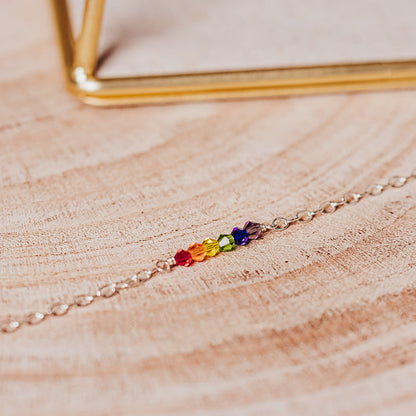 Rainbow Crystal Bracelet Salt and Sparkle