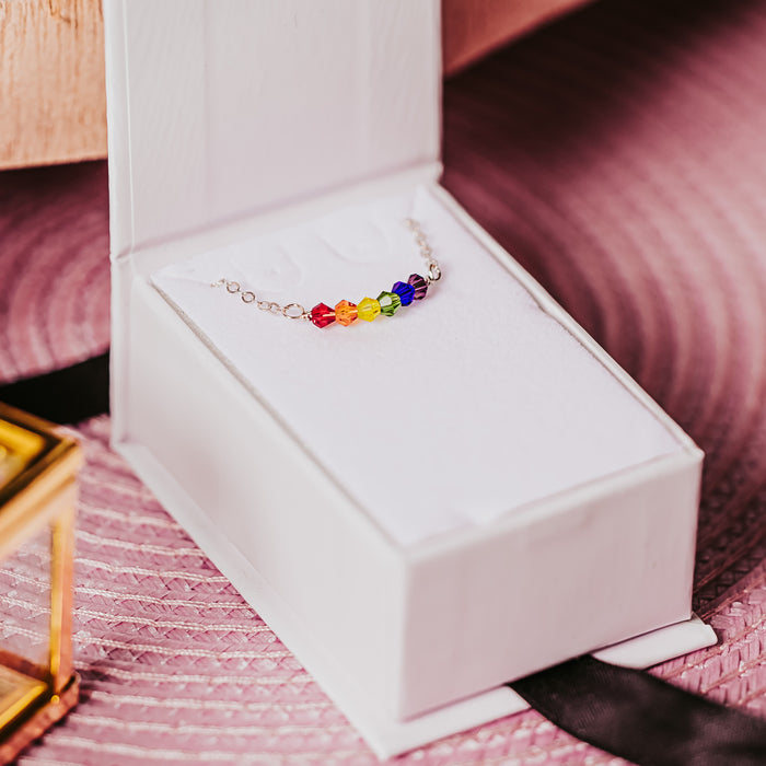 Rainbow Crystal Bracelet Salt and Sparkle