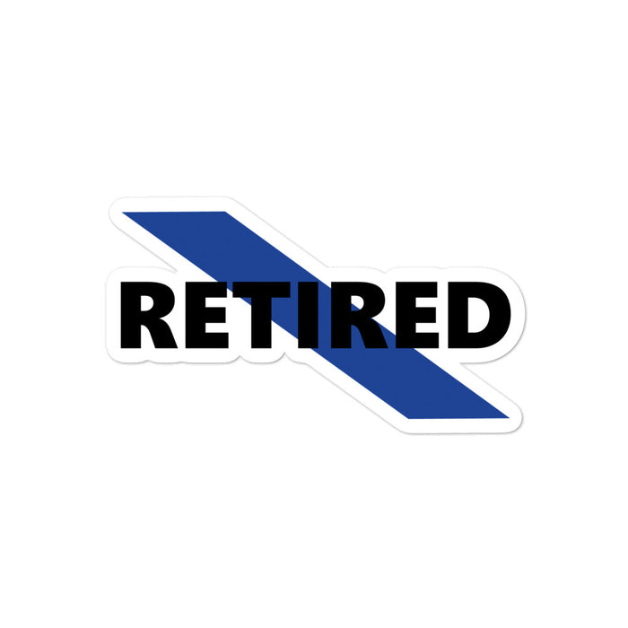 Retired Police Officer Sticker - GR1