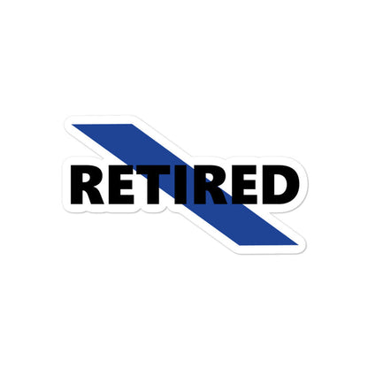Retired Police Officer Sticker - GR1