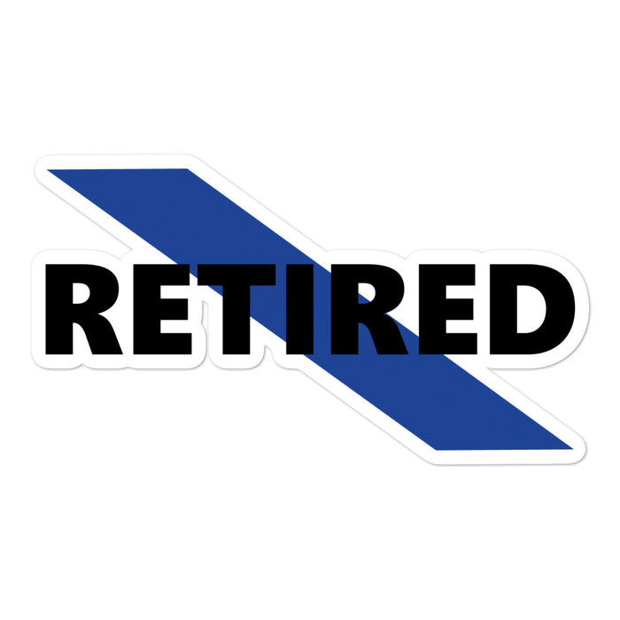 Retired Police Officer Sticker - GR1