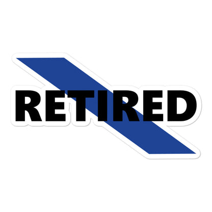 Retired Police Officer Sticker - GR1