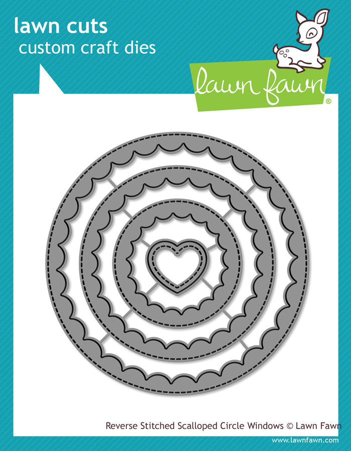reverse stitched scalloped circle windows