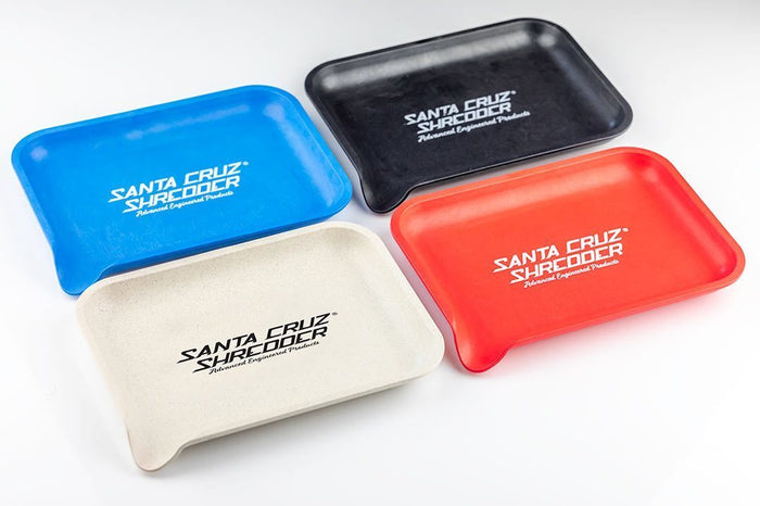 Santa Cruz Shredder Hemp Tray: Sustainable Rolling Tray, Hemp Material, Lightweight, Portable, Assorted Colors