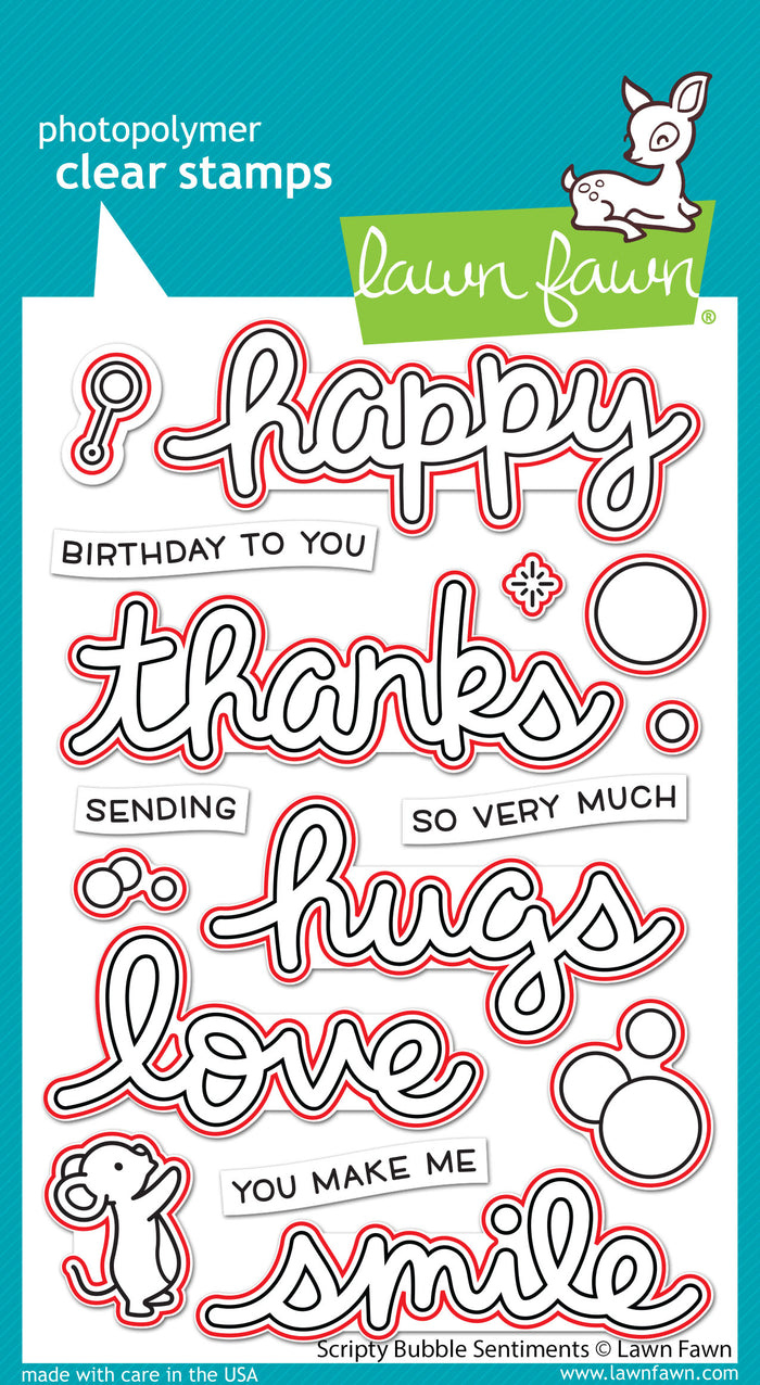 scripty bubble sentiments - lawn cuts