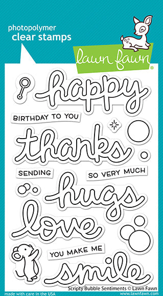 scripty bubble sentiments