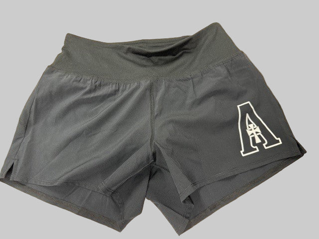 Shorts - Sport-Tek - Black with White "A"