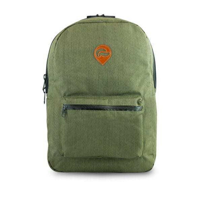 Organized Element Backpack Storage: Skunk Bags, carbon lining, odor-proof, rugged, water-resistant, comfortable straps.